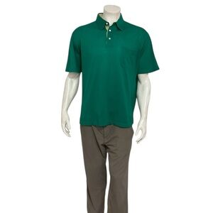 Brioni Men’s Green Polo Shirt